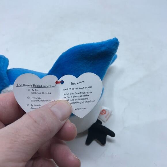 Ty Beanie Babies Rocket (BlueJay) - Picture 4 of 4